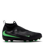 Nike Phantom 6 Junior Firm Ground Football Boots – Black/Green