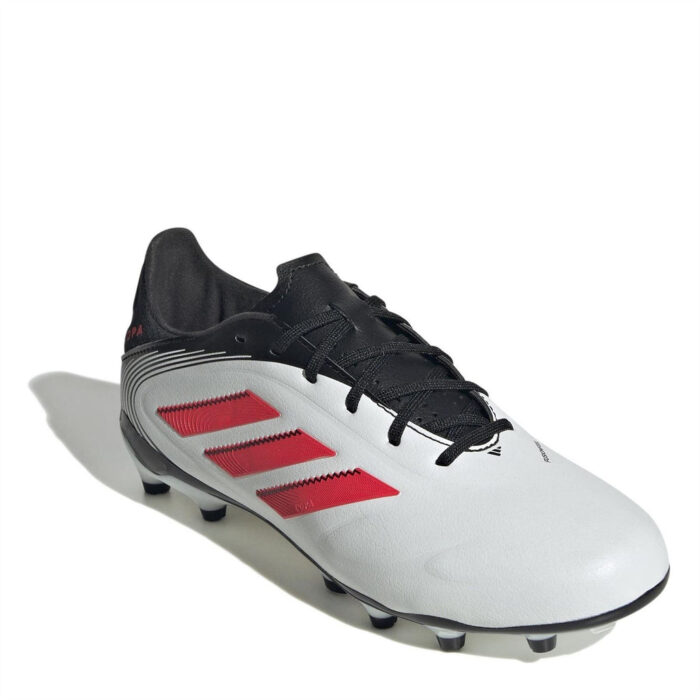 adidas Copa Pure 3 Junior Firm Ground Football Boots – White/Red – view 3