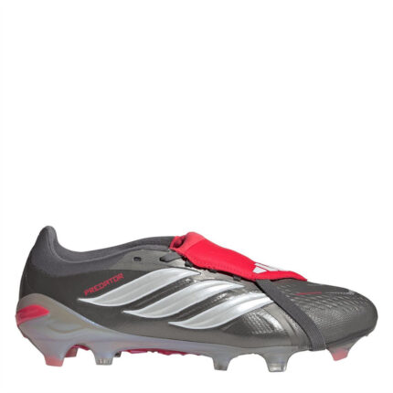 adidas Predator Firm Ground Football Boots – Grey/Red