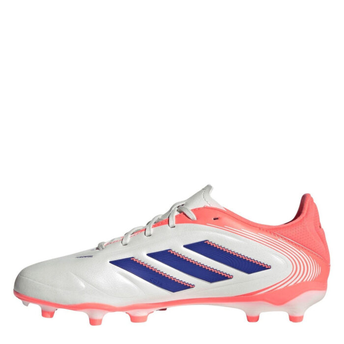 adidas Copa Pure 3 Junior Firm Ground Football Boots – Wht/Blue/Coral – view 2