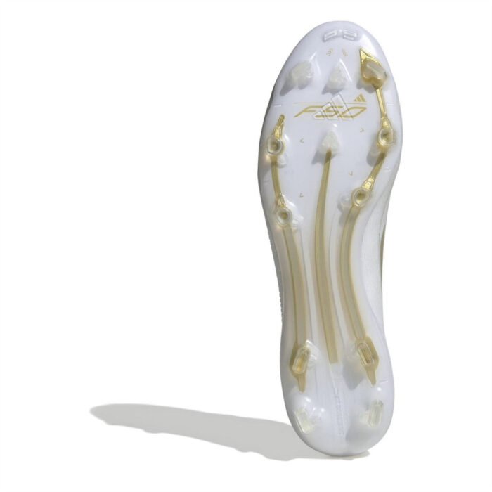 adidas F50 Firm Ground Football Boots – White/Gold/Wht – view 6
