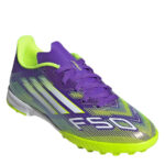 adidas F50 Messi Junior Turf Football Boots – Purple/White – view 3