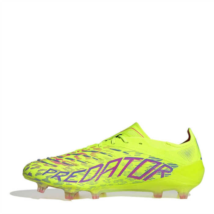 adidas Predator Firm Ground Football Boots – Yellow/Pink – view 2