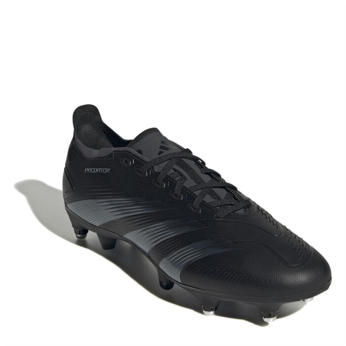 adidas Predator 24 Soft Ground Football Boots – Core Black/Crbn – view 3