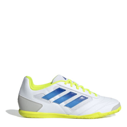 adidas Super Indoor Football Boots – White/Blue/Yllw