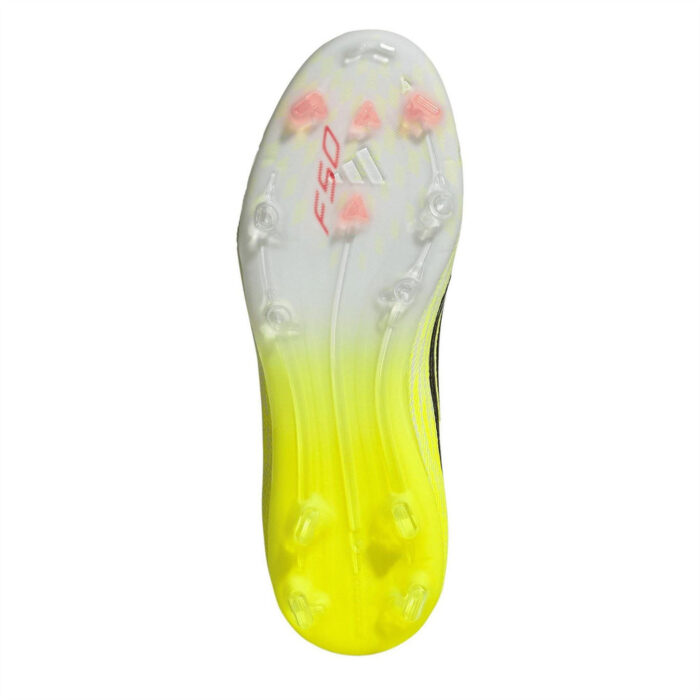adidas F50 Junior Firm Ground Football Boots – Solar Yellow – view 6