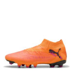 Puma Future 8 Firm Ground Football Boots – Orange/Black – view 2