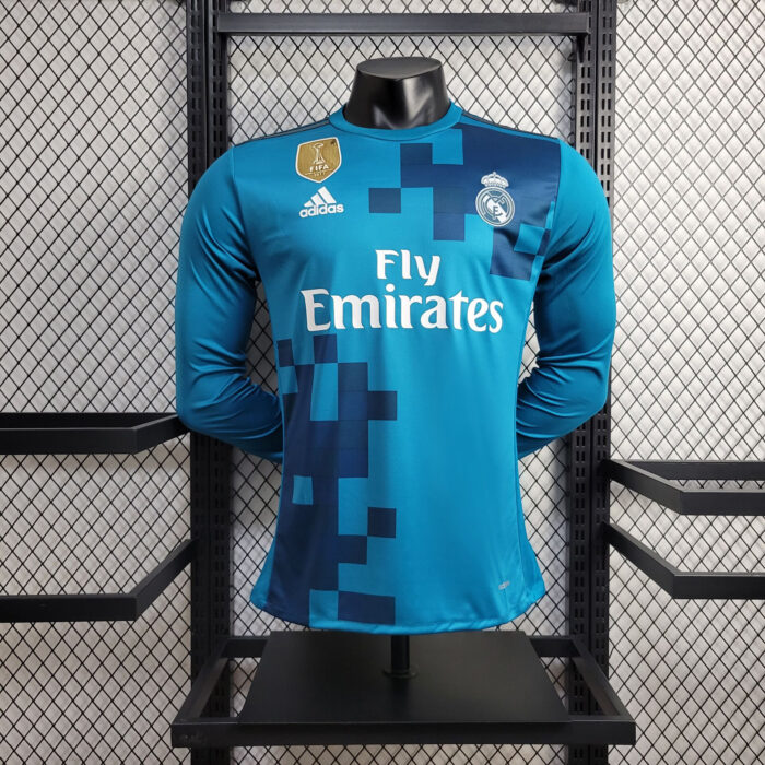 Retro Real Madrid 2017/18 Third Long Sleeve Jersey - Image 3