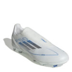 adidas F50 Firm Ground Football Boots – White/Silver - Image 3