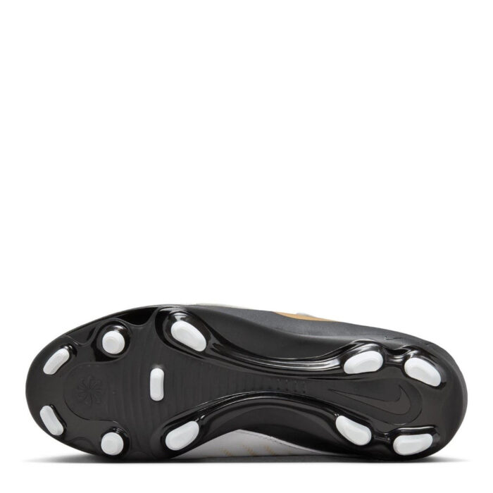 Nike Phantom Gx Ii Junior Firm Ground Football Boots – White/Blk/Gold – view 3