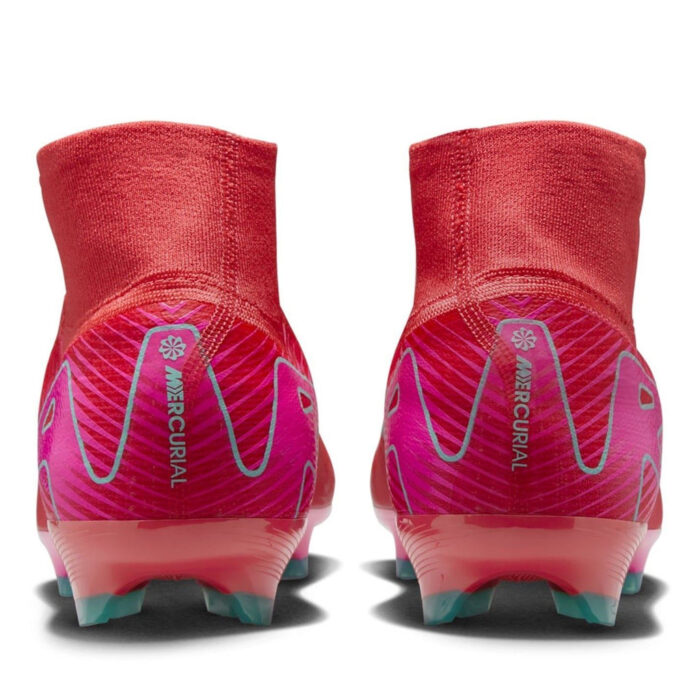Nike Zoom Mercurial Superfly 10 Firm Ground Football Boots – Red/Green – view 6