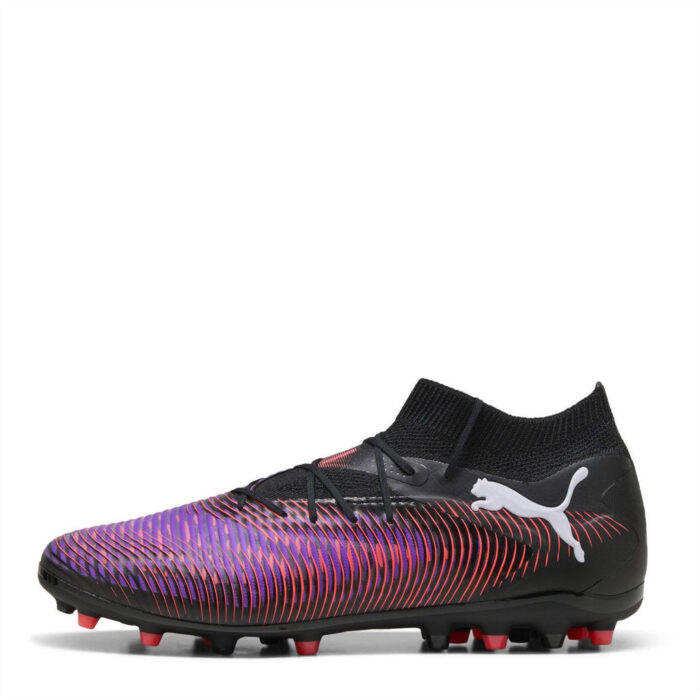 Puma Mens Future 8 Multi-Ground Football Boots – Black/White/Red – view 8
