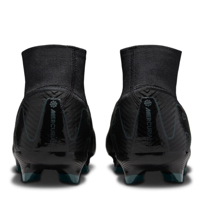 Nike Zoom Mercurial Superfly 10 Firm Ground Football Boots – Black/Green – view 6