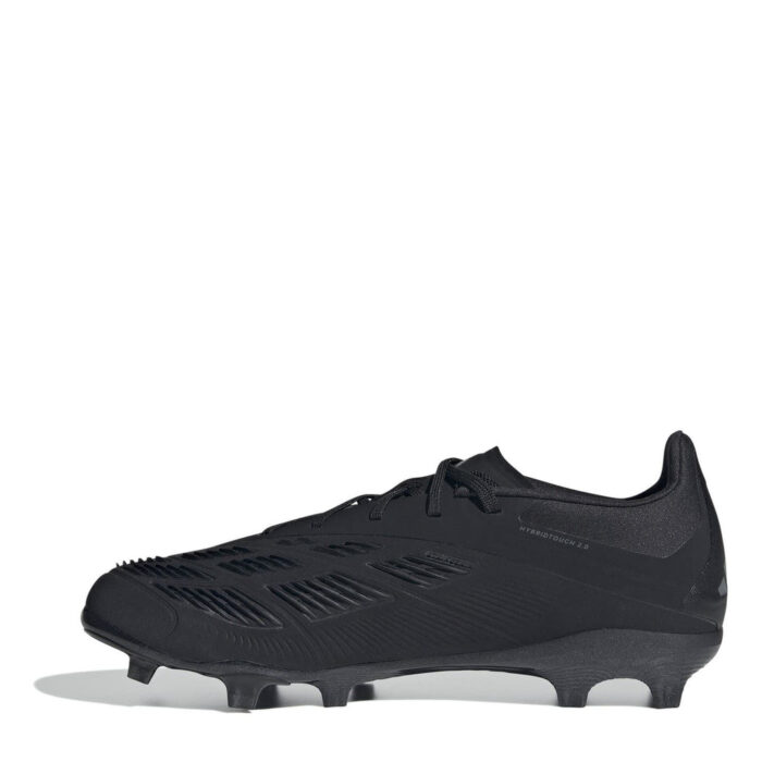 adidas Predator 24 Junior Firm Ground Football Boots – Black/Grey – view 2