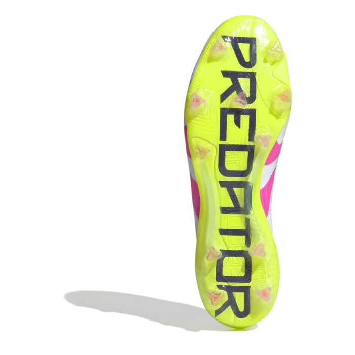 adidas Predator Firm Ground Football Boots – White/Pink – view 6