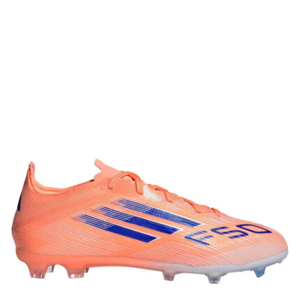 adidas F50 Junior Firm Ground Football Boots – Orange/Blue