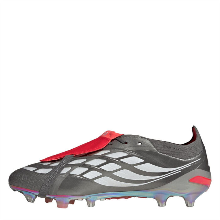 adidas Predator Artificial Ground Football Boots – Grey/Red – view 2