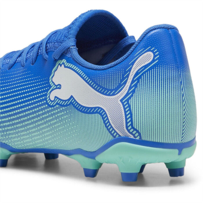 Puma Future 7 Firm Ground Football Boots – Blue/Wht/Green – view 5