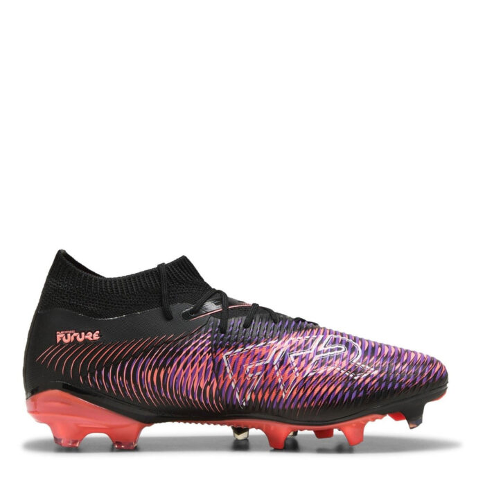 Puma Womens Future 8 Firm Ground Football Boots – Black/Purple – view 4