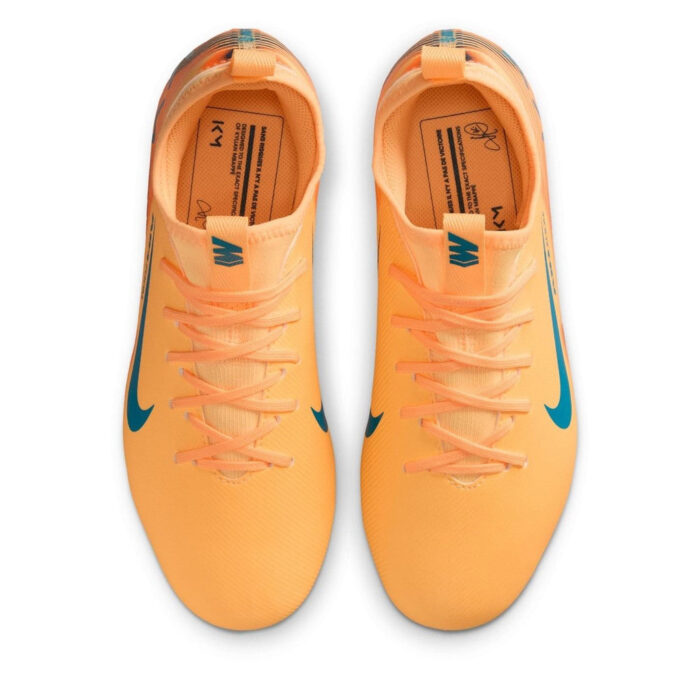 Nike Zoom Mercurial Vapor 16 Junior Firm Ground Football Boots – Orange/Melon - Image 6