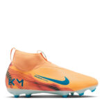 Nike Zoom Mercurial Superfly 10 Junior Firm Ground Football Boots – Orange/Melon