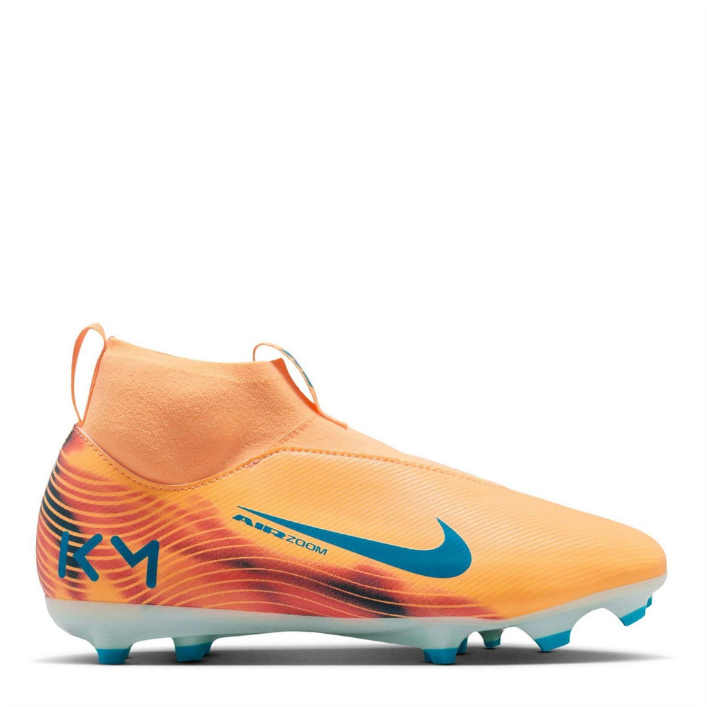 Nike Zoom Mercurial Superfly 10 Junior Firm Ground Football Boots – Orange/Melon