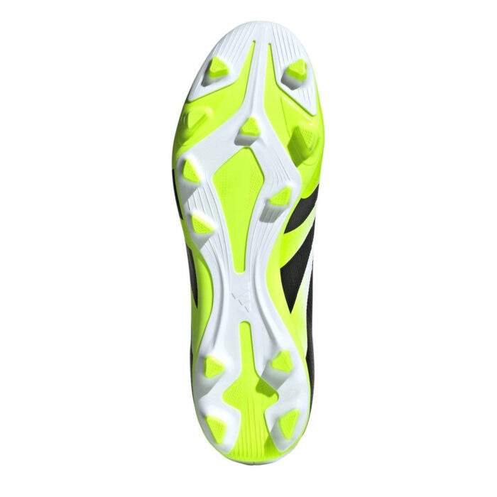 adidas Predator Firm Ground Football Boots – White/Blk/Lemon – view 6