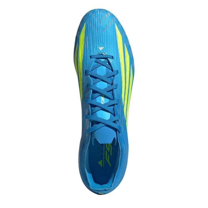 adidas F50 Firm Ground Football Boots – Blue/Yellow – view 5