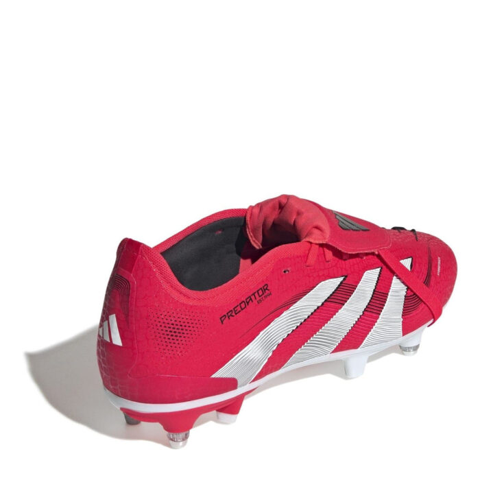 adidas Predator Firm Ground Football Boots – Red/White – view 4