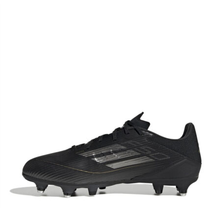 adidas F50 Soft Ground Football Boots – Black/Silver – view 2