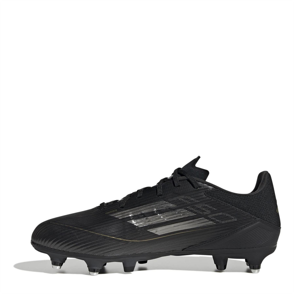 adidas F50 Soft Ground Football Boots – Black/Silver – view 2
