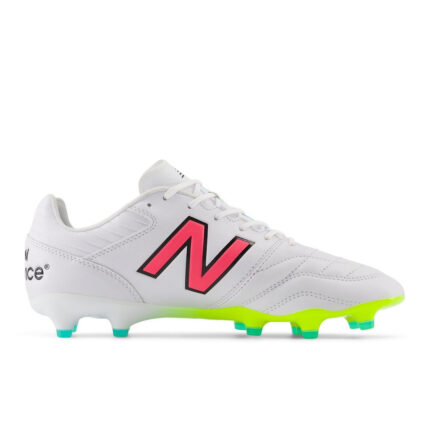 New Balance 442 V2 Firm Ground Football Boots – White/ Pink