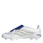 adidas Predator Fold Over Tongue Junior Firm Ground Football Boots – White/Blue - Image 2