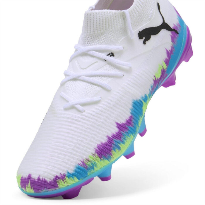 Puma Womens Future 8 Firm Ground Football Boots – White/Multi – view 6