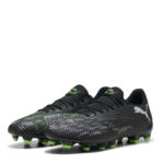 Puma Future 8 Firm Ground Football Boots – Black/Green – view 7
