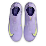 Nike Zoom Mercurial Superfly 10 Junior Firm Ground Football Boots – Purple/Volt – view 6