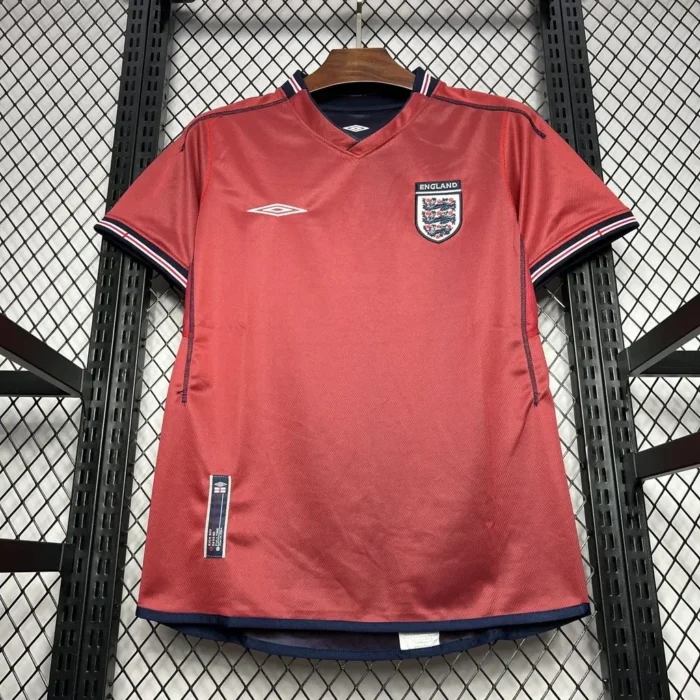 England 2002 Away Retro Jersey (Double-sided)