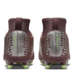 Nike Mercurial Superfly 10 Junior Firm Ground Football Boots – Plum/Silver – view 5