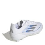 adidas F50 Junior Firm Ground Football Boots – White/Silver – view 4