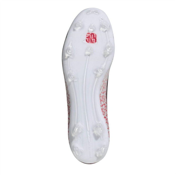 adidas F50 Firm Ground Football Boots – White/Blk/Red – view 6