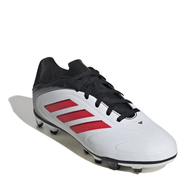adidas Copa Pure 3 Junior Firm Ground Football Boots – White/Red – view 3