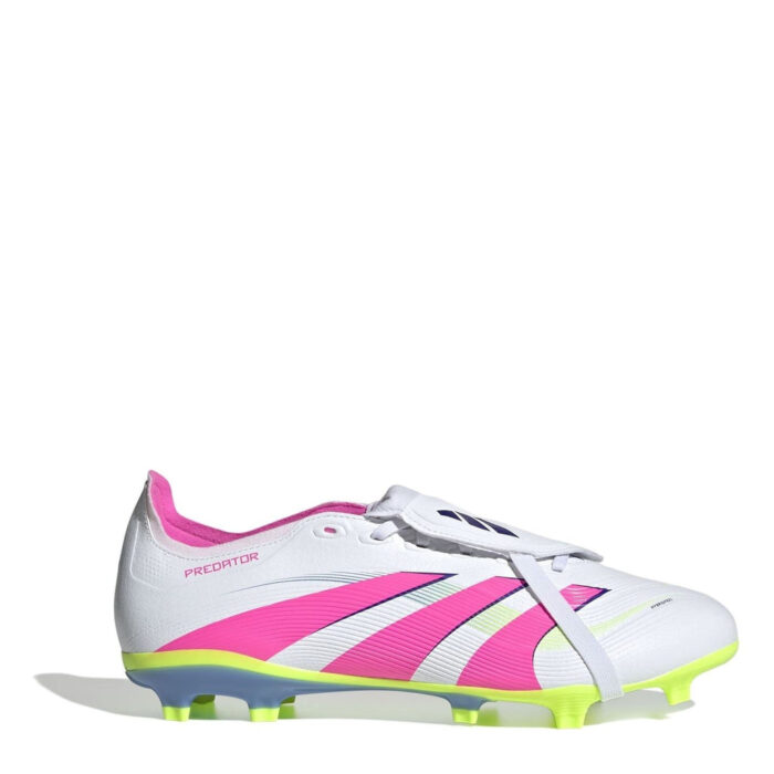 adidas Predator Firm Ground Football Boots – White/Pink – view 7