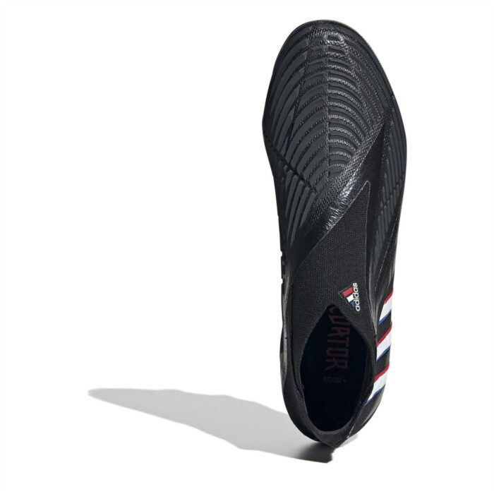 adidas Predator + Firm Ground Football Boots – Black/White - Image 5