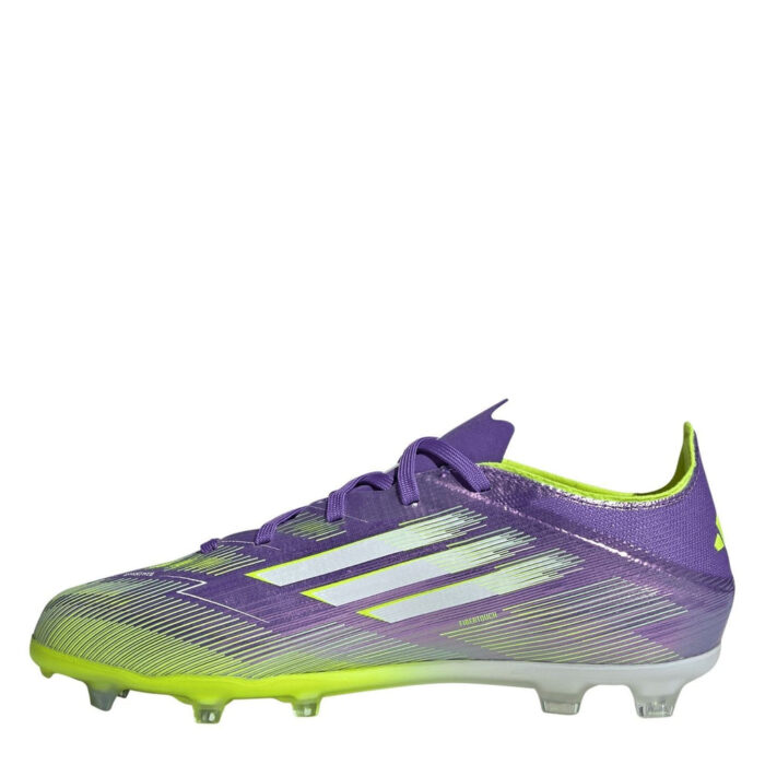 adidas F50 Junior Firm Ground Football Boots – Purple/White – view 2