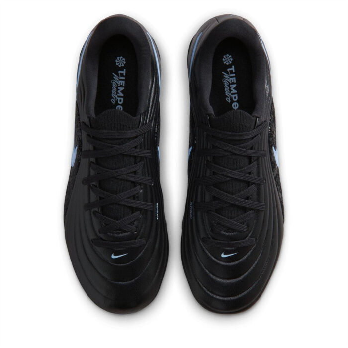 Nike Tiempo Junior Firm Ground Football Boots – Black/Blue – view 6
