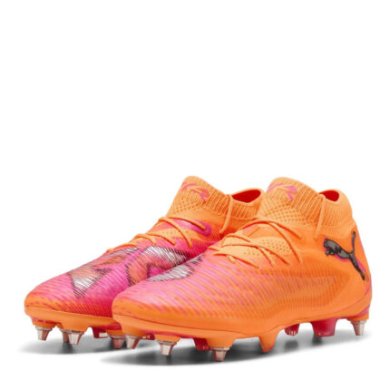 Puma Future 8 Soft Ground Football Boots – Orange/Black