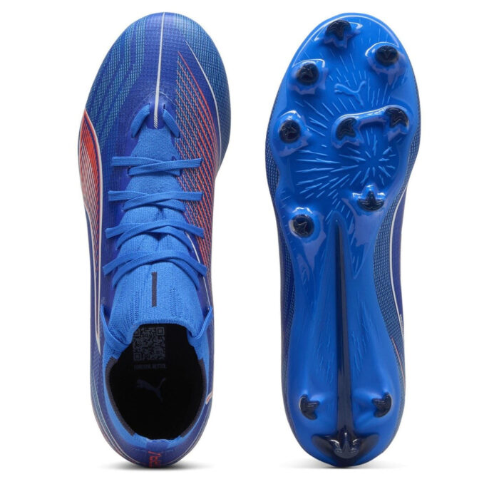 Puma Womens Ultra 5 Firm Ground Football Boots – Blue/White – view 3