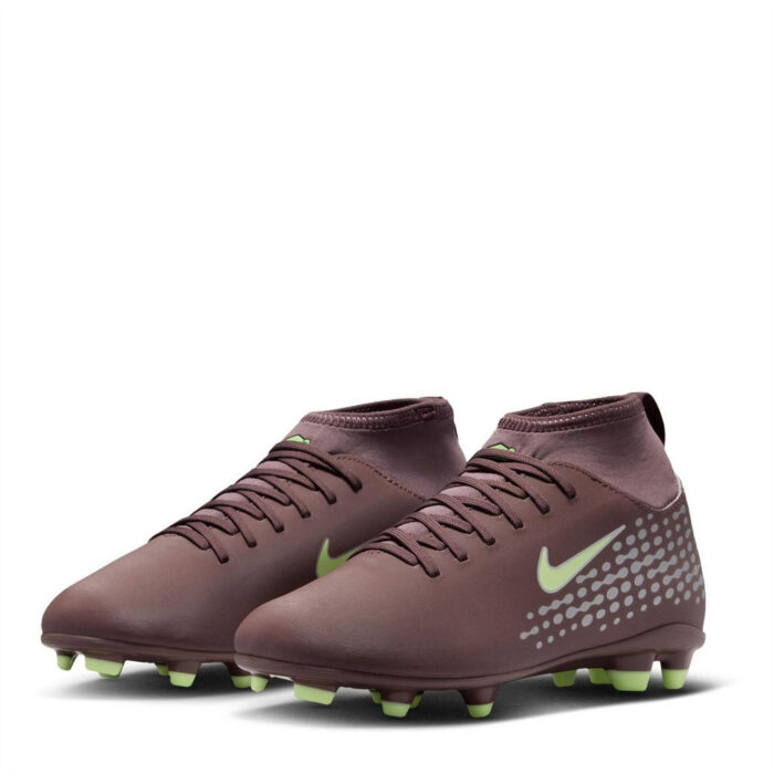 Nike Mercurial Superfly 10 Junior Firm Ground Football Boots – Plum/Silver – view 4
