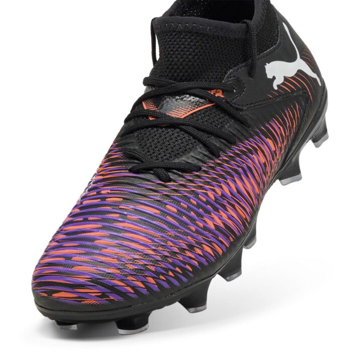 Puma Future 8 Junior Firm Ground Football Boots – Black/Purple – view 6