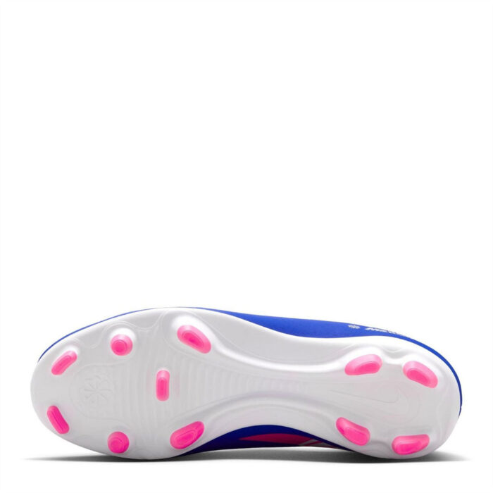 Nike Mercurial Vapor 16 Junior Firm Ground Football Boots – Blue/Wht/Pink – view 3